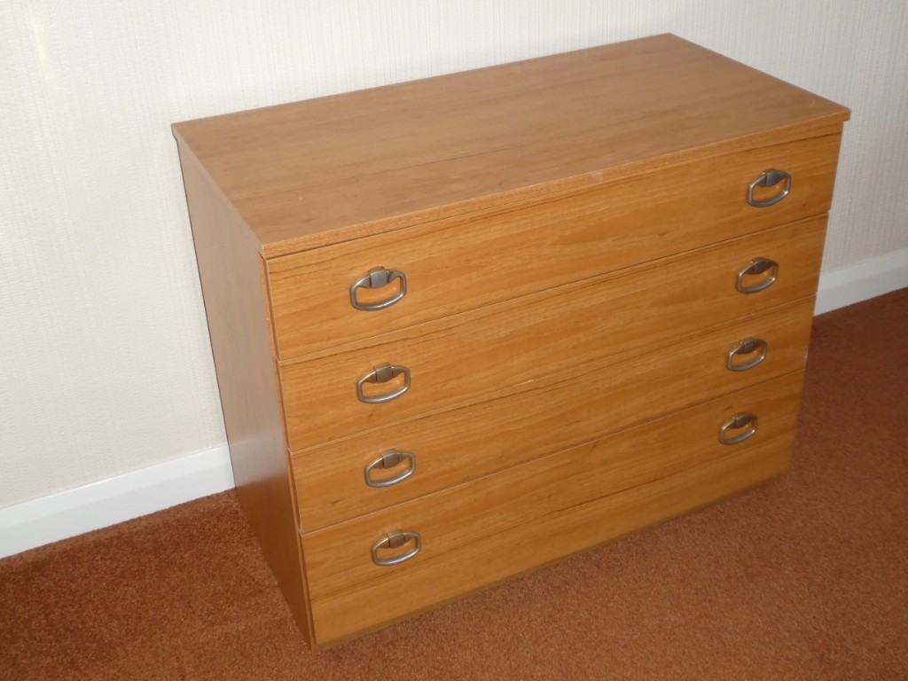 4 Drawer 1970’s Schreiber Bedroom Chest of Drawers in Exeter, Devon