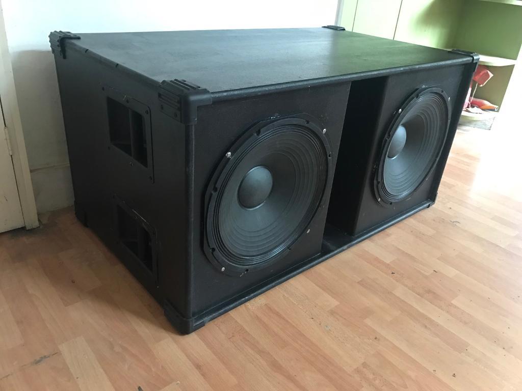 Double 15" professional PA bass speaker box in Dulwich, London Gumtree