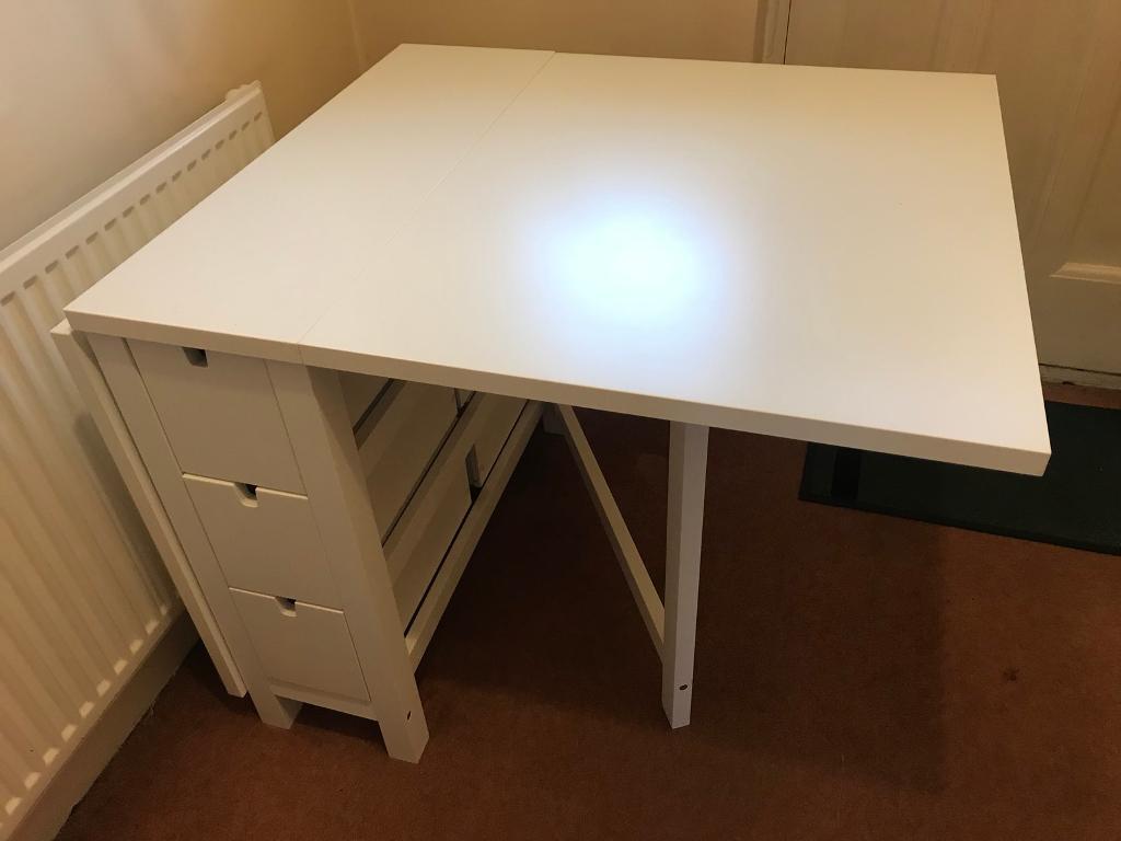 Ikea white folding table Norden range in Hersham 