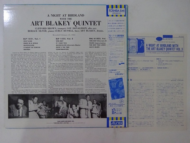 Art Blakey Quintet A Night At Birdland, Vol.3 Blue Note BNJ