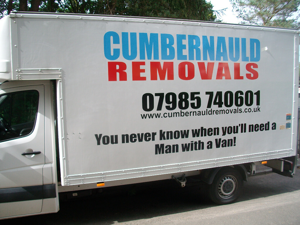 man with a LARGE van in with tail lift North lanarkshire, Cumbernauld, surrounding areas in