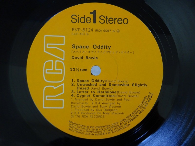LP デビッド・ボウイー スペイス・オディティ RVP6124 RCA /00260 David Bowie Space Oddity RCA RVP-6124 Japan VINYL LP OBI | eBay
