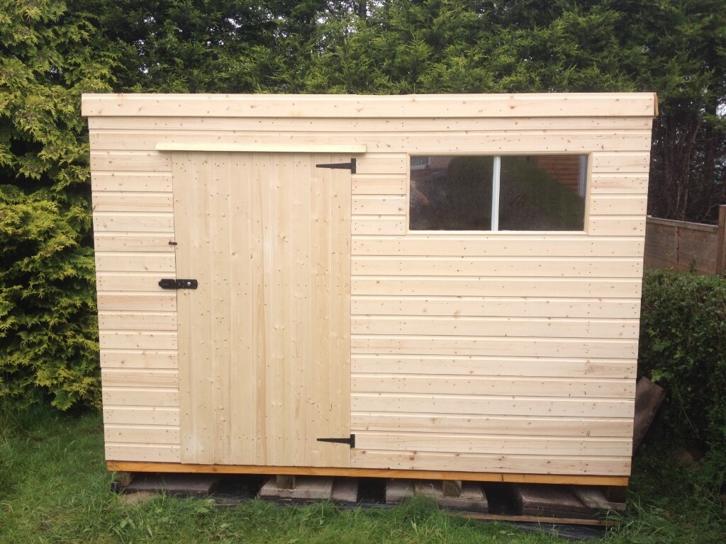 GARDEN PENT SHED/WORKSHOP 10X8 HEAVY DUTY WELL MADE STRONG 