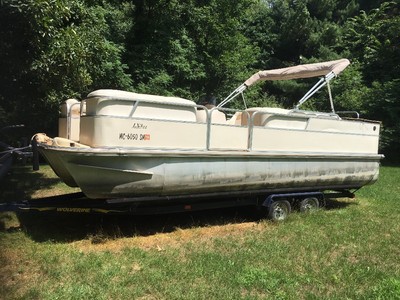 2005 G3 Lx3 22 Cruise Triple pontoon tritoon pontoon boat 150 hp tritune