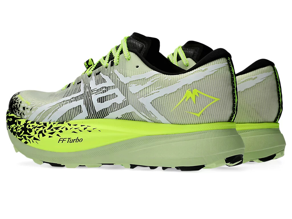 Pre-owned Asics Metafuji Trail 1013a141 300 Cool Matcha Black Trail Running Shoes In Matcha, Black, Yellow
