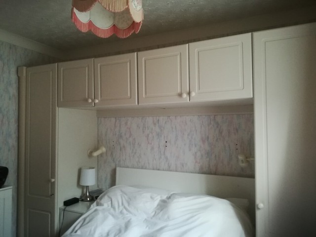 2 Single Bedroom Wardrobes With Up And Over The Bed Cupboards