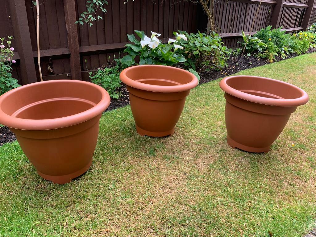 Garden plant pots 55cm x 3 in Great Sankey, Cheshire Gumtree