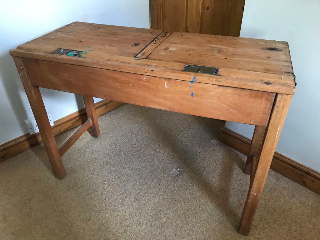 Sold Old Style School Desk In Cardiff Gumtree