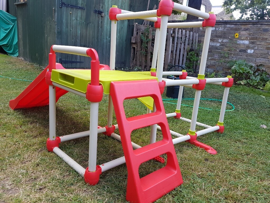 RRP £125 Kids Lil Monkey Olympus Climb n Slide, Foldable Climbing
