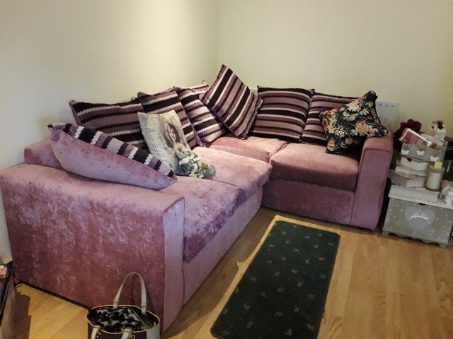 Corner Sofa For Sale In Pale Pink In Hull East Yorkshire Gumtree