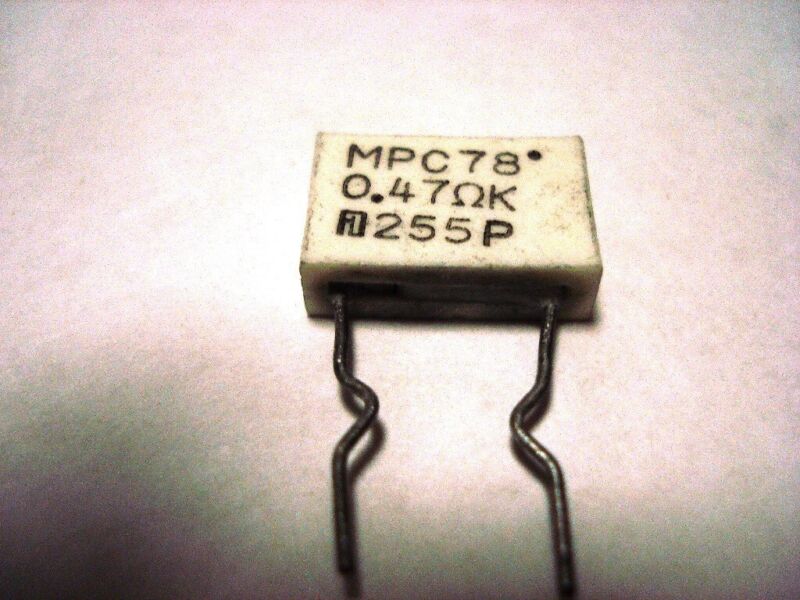 MPC78 Ceramic Emitter Resistor FUJI purchased from ONKYO USA corp. 3W 0.47 Ohm