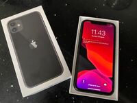 IPHONE 11 BLACK 64 GB UNLOCKED FULLY BOXED AS NEW WITH SCREEN PROTECTOR ON