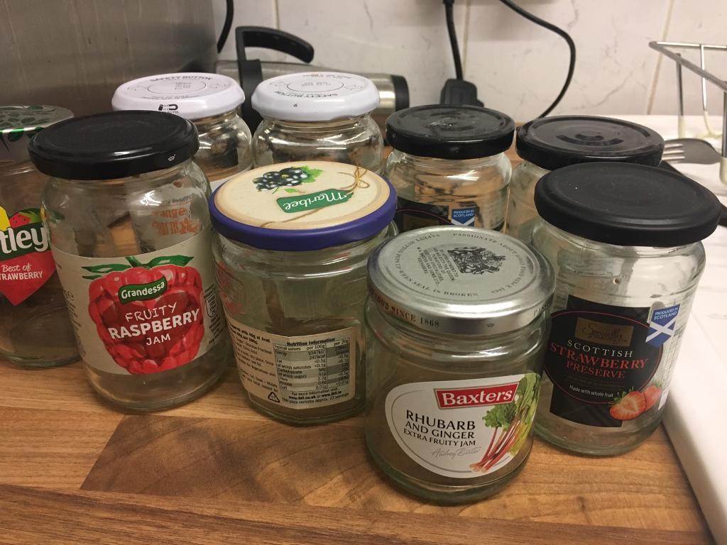 Empty jam jars in Croftfoot, Glasgow Gumtree