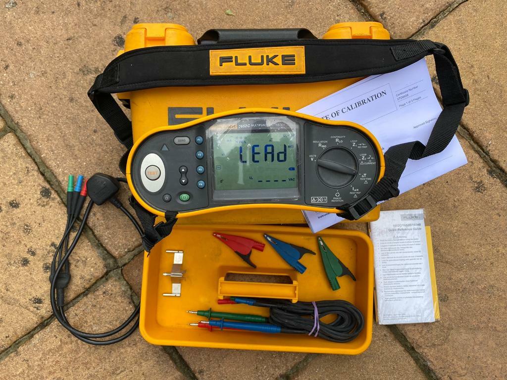 Fluke 1652C Mulitfunction tester with Calibration certificate in