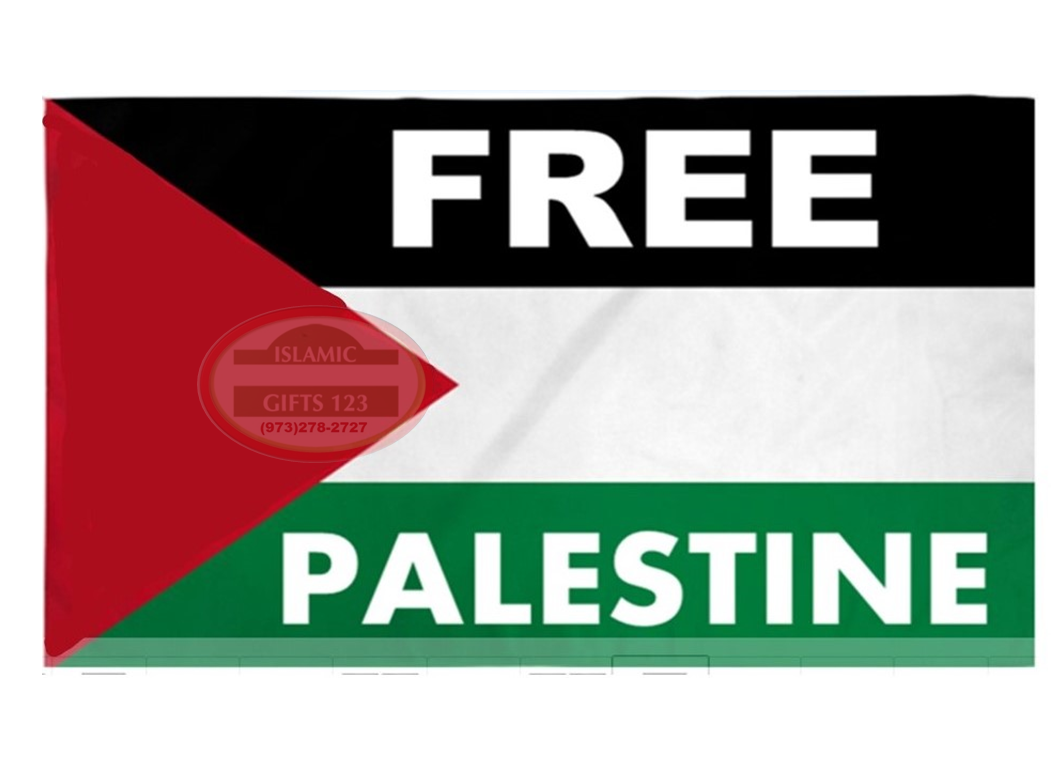 FREE Palestine Flag 2 Ft x 3Ft Jerusalem GAZA  AL Quds Dome Of Rock Islamic Gift