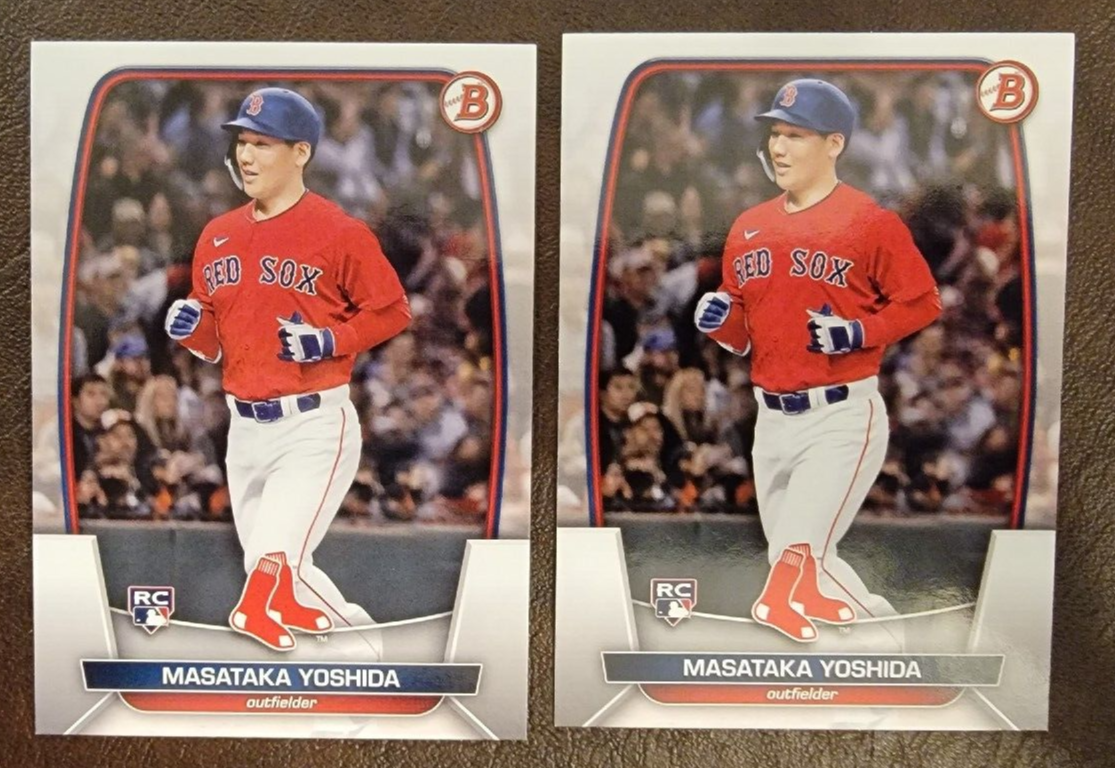 Masataka Yoshida 2023 Bowman Rookie RC Boston Red Sox 2 card