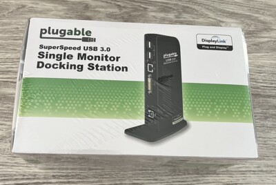 Plugable UD-3000 Super Speed USB 3.0 Single Monitor Docking Station - SEALED