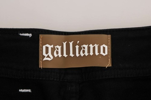 Pre-owned John Galliano Women Gray Wash Jeans Pants Cotton Slim Regular Casual Trousers