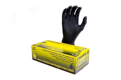 Black Mamba Torque Grip Nitrile Gloves BTG-110 Medium Box 100 Gloves