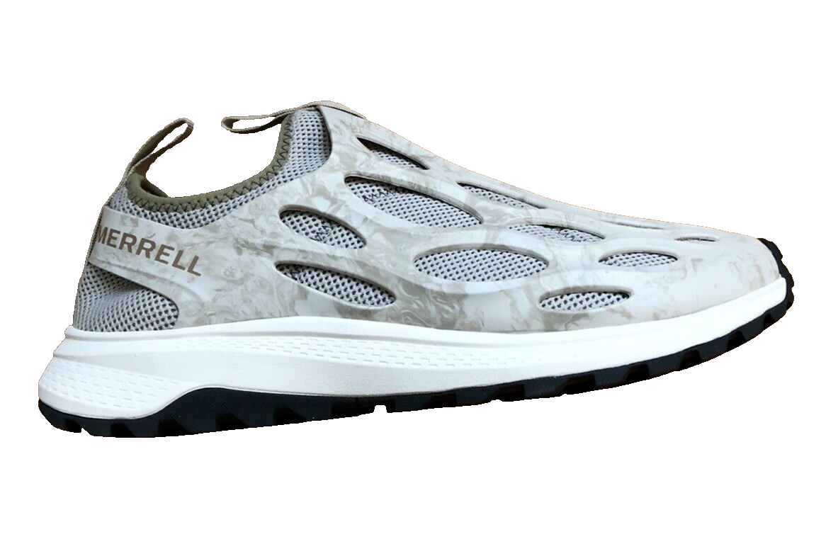 Merrell Hydro Runner Oyster Ivory Black Slip On Trail Shoe