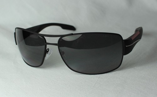 Pre-owned Prada Sunglasses Sps 53ns Dg0-5w1 Polarized In Gray