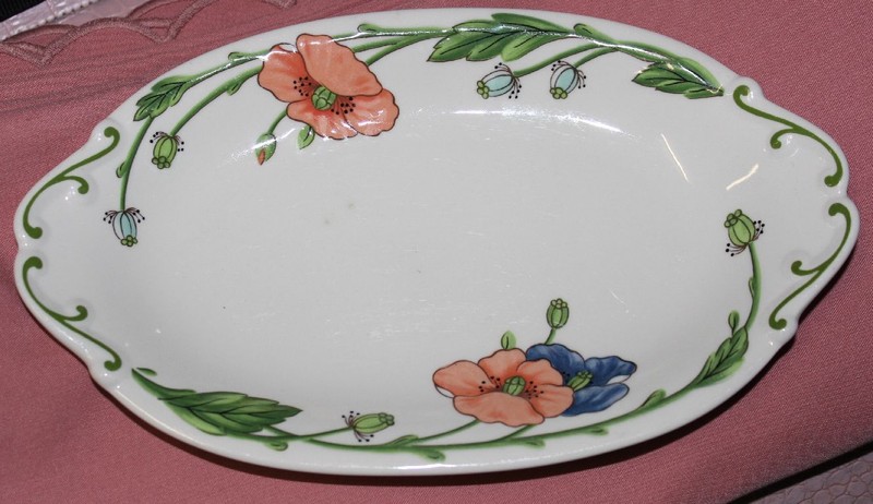 Villeroy Boch Vb Amapola SoÃIeren Untere Kleine Beilagenplatte 24x14 Farbf 51200