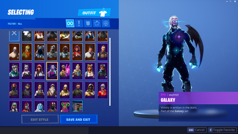 Galaxy Skin With More Than 35 Other Skins 4 8 Fortnite Battle Pass - you don t have any recently viewed items