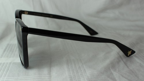 Pre-owned Gucci Sunglasses Gg 0022 001 Black In Gray