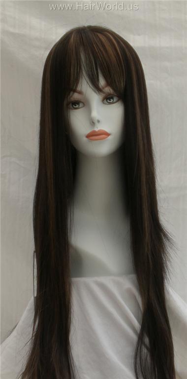 Elle Wig Black Brown Blonde Auburn Woman Long Straight Hair W