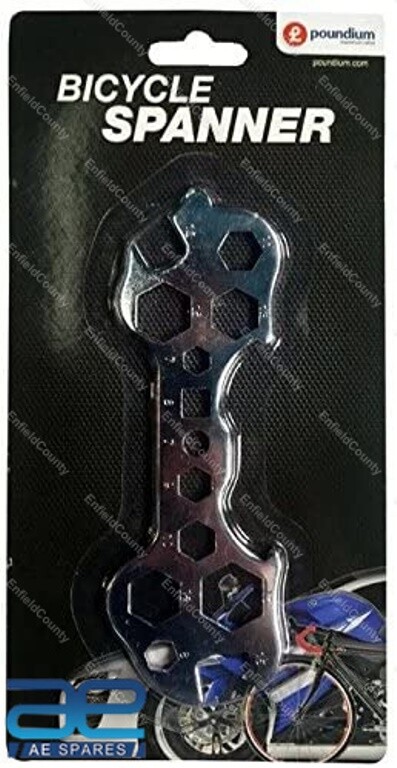 Multi Purpose Bike Cycle Wrench Spanner Multi Function Repair Hex Tool Kit 