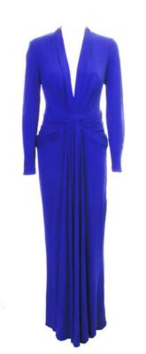 Pre-owned Issa London Front Knot Gown In Blue