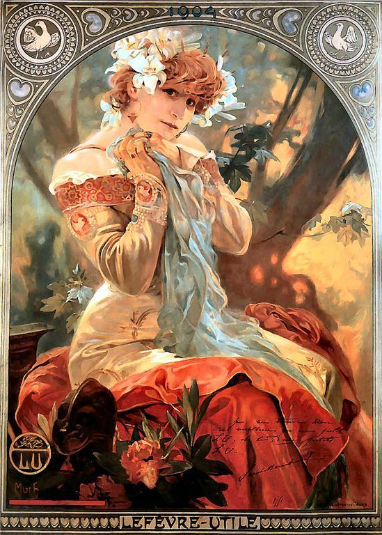 Alphonse Alfons Mucha Art Nouveau LARGE 16x10 inch A3 Size Fruit Poster Print