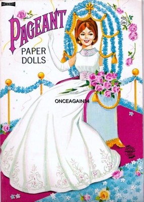VINTAGE UNCUT 1960's PAGEANT PAPER DOLLS~#1 REPRODUCTION~PRETTY WARDROBE