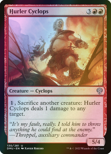 MTG Hurler Cyclops Foil ** Dominaria United ** English (NM