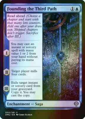 1x NM Foil Founding the Third Path - Dominaria United [MTG] pack fresh