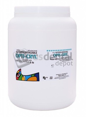 OPTI-CRYL Self Curing Acrylic  Resin 5Lb/2.5Kg Shade: Meharry Veined Powd 105128
