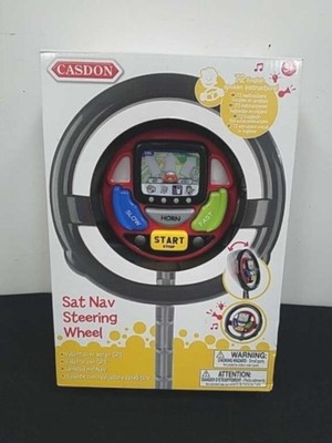 Casdon Sat Nav Steering Wheel | Toy Steering Wheel For Children Aged 3+ 