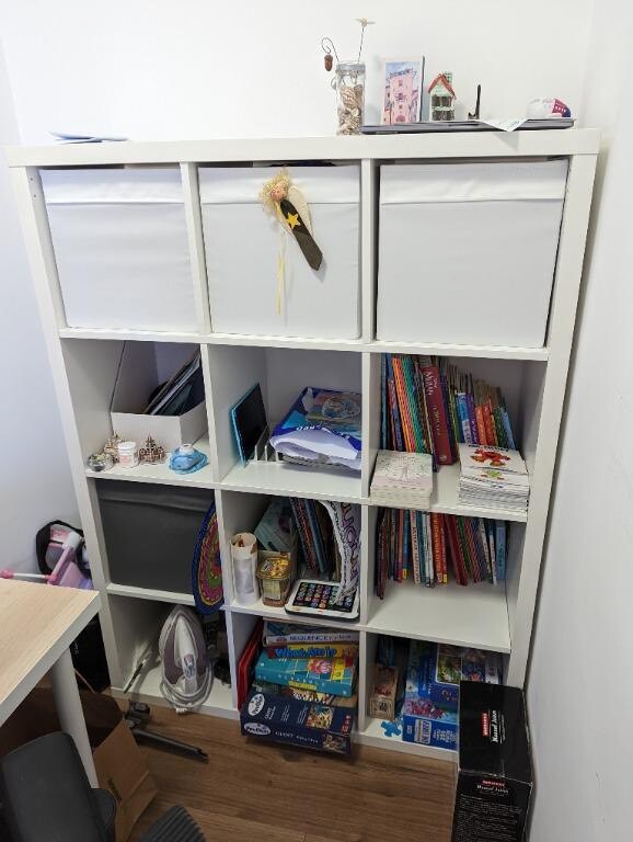 IKEA Kallax storage shelving unit White 3x4 bookshelf bookcase 12 cube