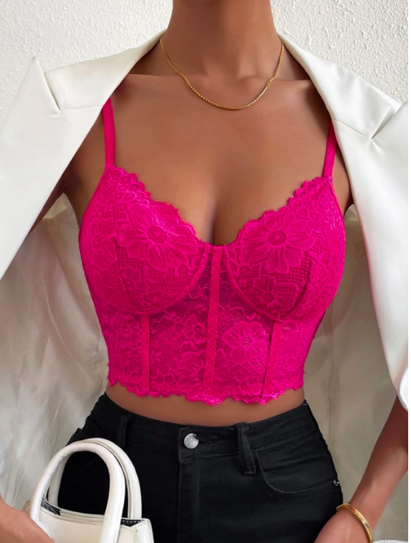 トップス WILLFULLY lace cropped bustier cami WILLFULLY official web store（ウィルフリーコウシキツウハン