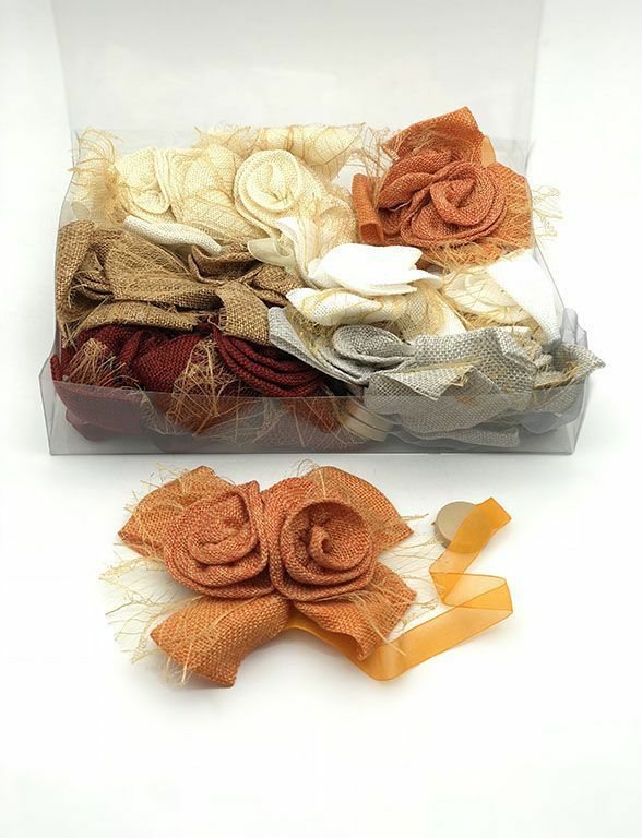 Set 12 Pz Calamite Lega Tenda Ferma Tende Tendaggi Fiori Colorati 18905 hmj