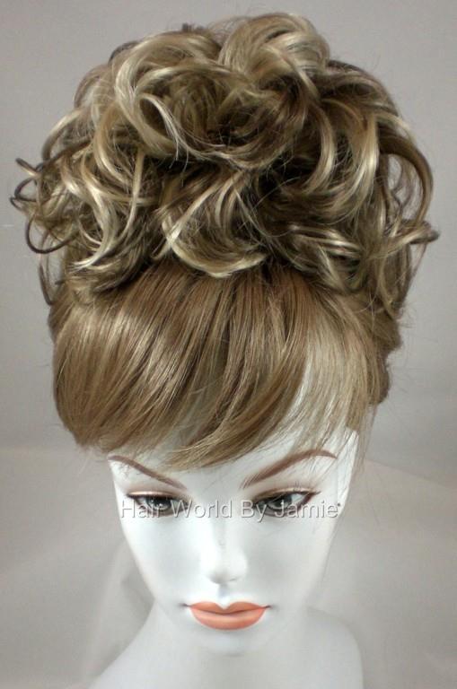 Chignon Updo Bun W Drawstring Pageant Hairpiece Wedding Piece