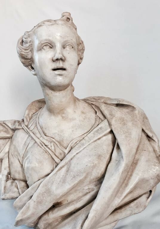 17th Century Marble Bust of a Lady