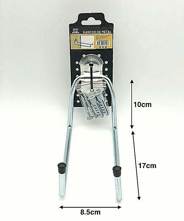 Gancio Appendino a Parete per Ferro Legno Muro 10 x 17 x 8,5 cm in Metallo Hmj