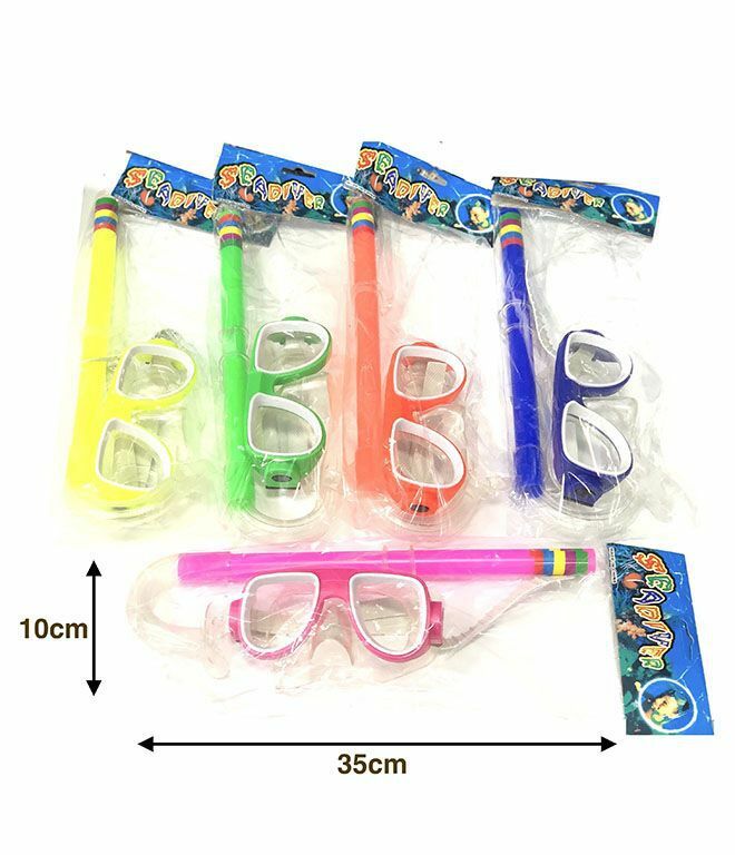 Set 6 Pezzi Maschera Con Boccaglio Mare Nuoto Piscina Estate Bambini hmj