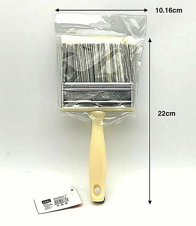 Pennello per Pittura Vernice 4 # punta Piatta con manico Spazzola Setole Hmj