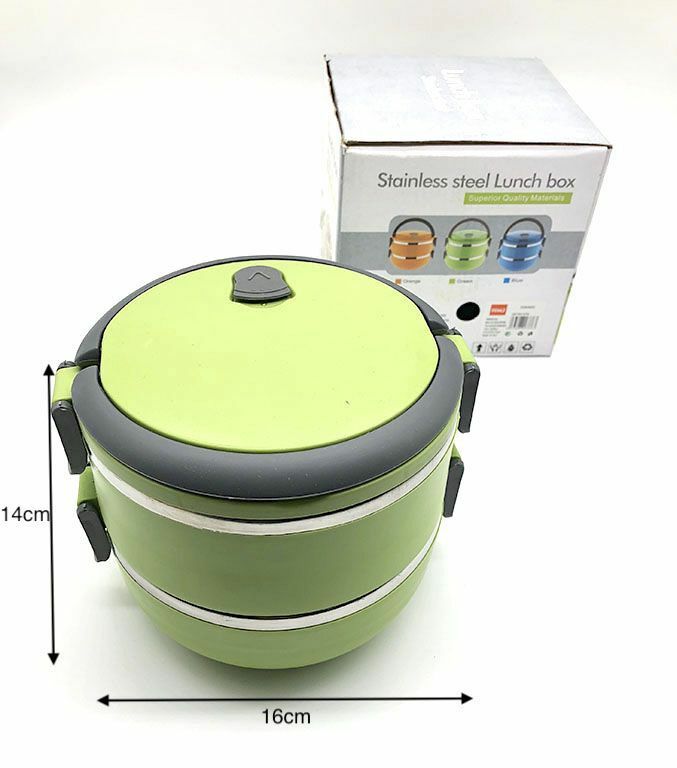 Portavivande Ermetico 1400ml Contenitore Inox Abs Contenitore Porta Pranzo hmj
