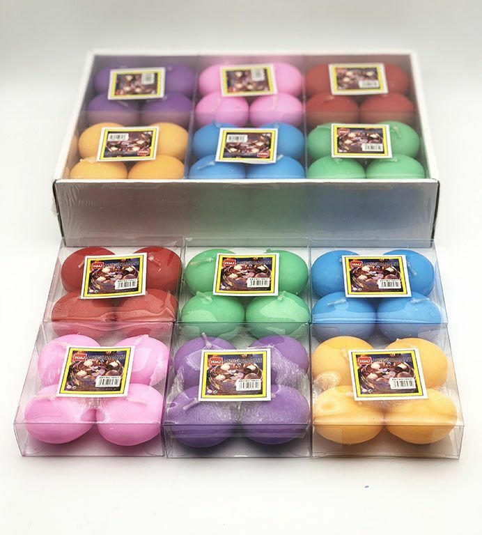Set 48 Pezzi Candele Galleggianti 25g Floating Candles Colorate Decorazioni hmj