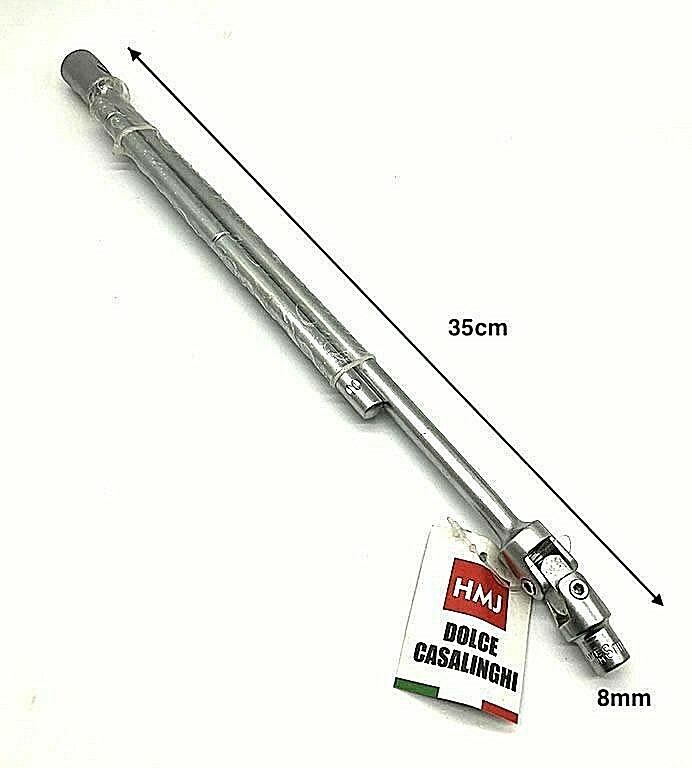 Chiave Tubolare a T Con Bussola Snodata Snodo Misura 8 mm Lunghezza 350 mm hmj