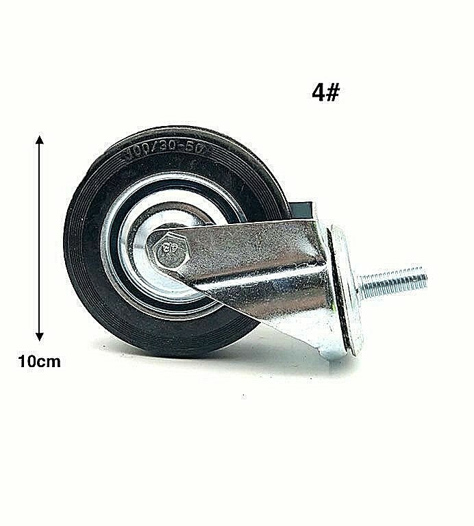 Rotella Ruota con perno 4 # Girevole Orientabile Cuscinetti Carrello Carico Hmj