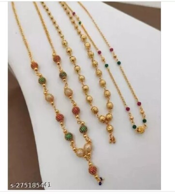 Indian Beautiful Stunning Stylish Women's Necklace Chocker Set of 3 Jewelry Set